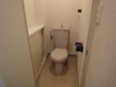 Toilet. There is also stored securely on the toilet! 