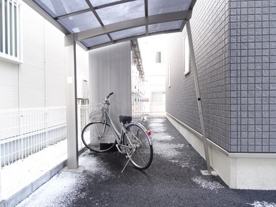 Other common areas. bicycle parking space