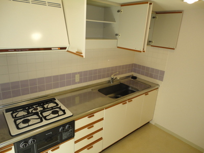 Kitchen. A spacious kitchen. Storage space are also many