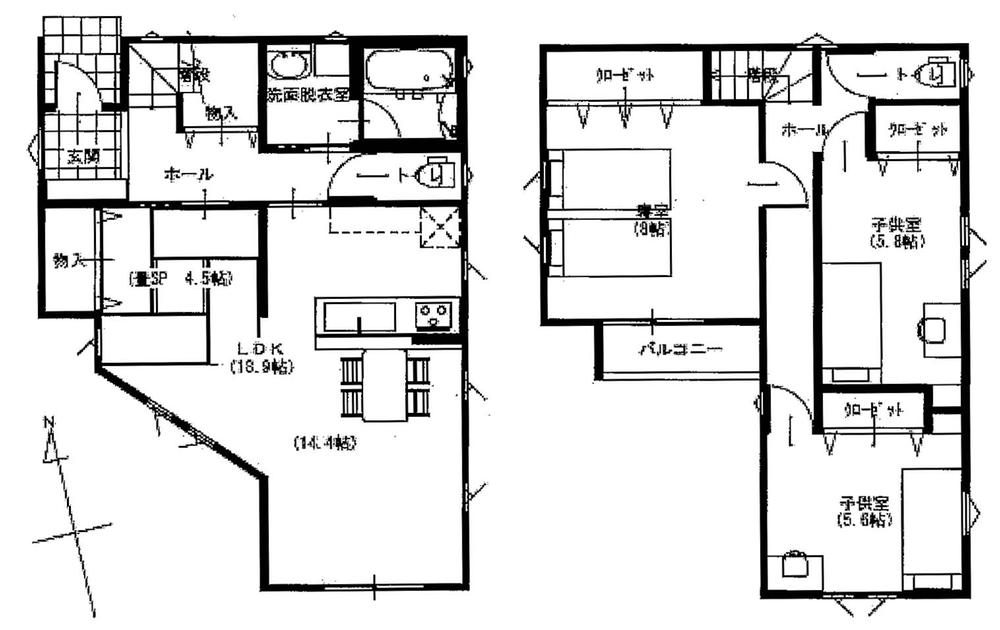 Floor plan. 28,590,000 yen, 3LDK, Land area 133.92 sq m , Building area 97.28 sq m