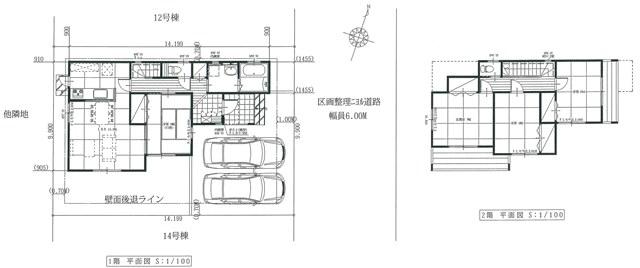 Floor plan. 24.4 million yen, 4LDK, Land area 140 sq m , Building area 100.19 sq m parking two Allowed