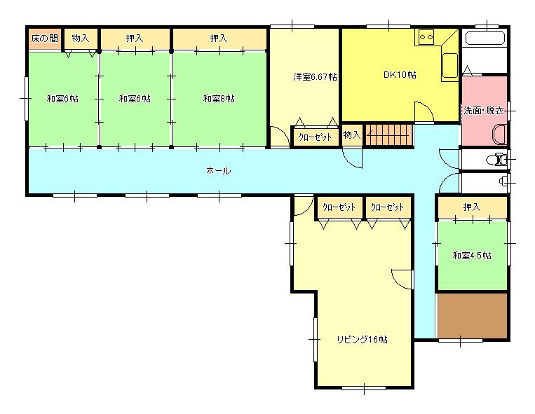 Floor plan. 24,980,000 yen, 8DK, Land area 323.76 sq m , Building area 210.31 sq m