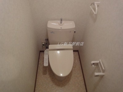 Toilet. It is a warm water washing toilet seat!