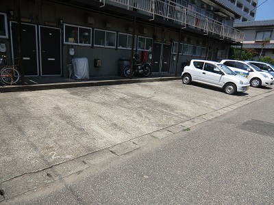 Other. Apartment front is parking. 