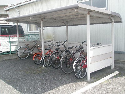 Other common areas. There is also bicycle parking lot with a roof. 