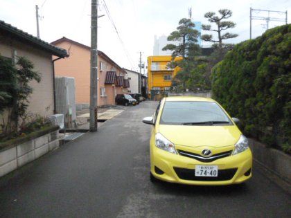 Other. The width of the road in front of the eyes. 