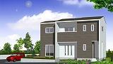 Building plan example (Perth ・ appearance). Building plan example Building price 14.5 million yen Construction area 1F43.89 sq m (13.25 square meters)        2F46.37 sq m (14.00 square meters) Total floor area 90.26 sq m (27.25 square meters)