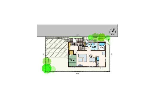 Floor plan. 38,999,000 yen, 3LDK, Land area 134.18 sq m , Building area 109.8 sq m distribution Building view