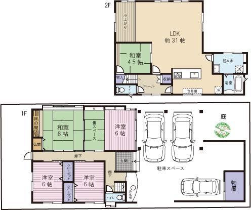 Floor plan. 16.5 million yen, 4LDK, Land area 215.04 sq m , Building area 177.99 sq m