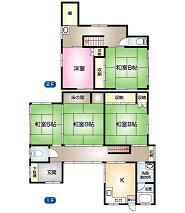 Floor plan. 13.8 million yen, 5DK, Land area 165.22 sq m , Building area 130.45 sq m