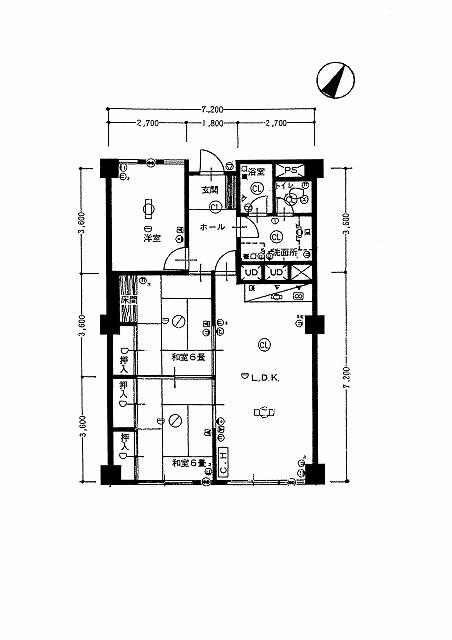 Floor plan. 3LDK, Price 5 million yen, Occupied area 73.32 sq m