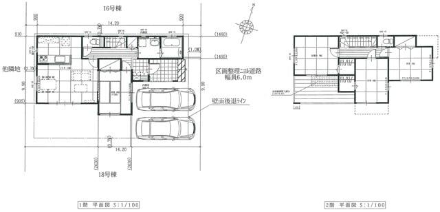 Floor plan. 24.4 million yen, 4LDK, Land area 140 sq m , Building area 101.32 sq m parking two Allowed