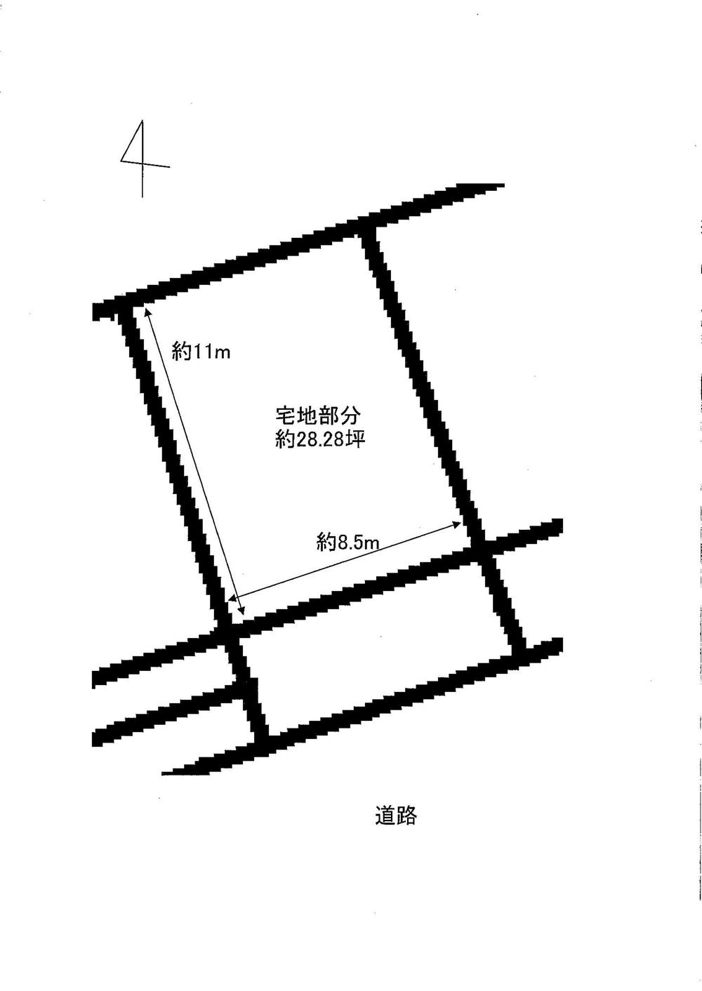 Compartment figure. Land price 8,244,000 yen, Land area 90.85 sq m