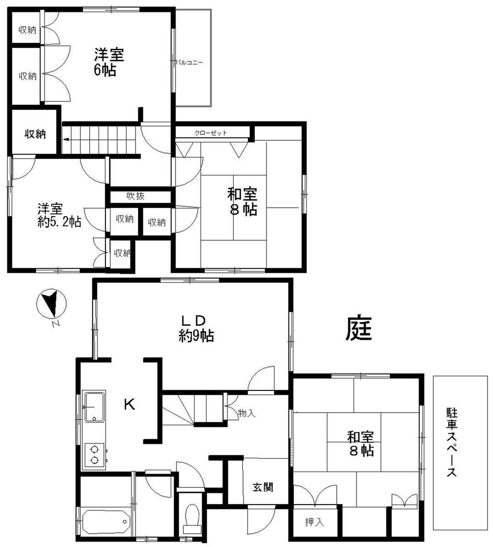 Floor plan. 15.8 million yen, 5LDK, Land area 138.97 sq m , Building area 103.93 sq m