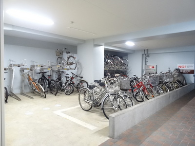 Other common areas. bicycle parking space