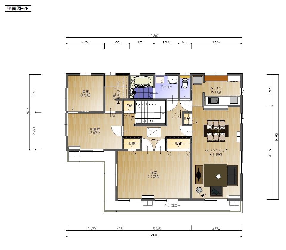 Floor plan. 35 million yen, 4LDK, Land area 191.5 sq m , Building area 199.7 sq m 2 floor