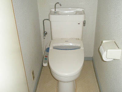 Toilet. With warm water washing toilet seat