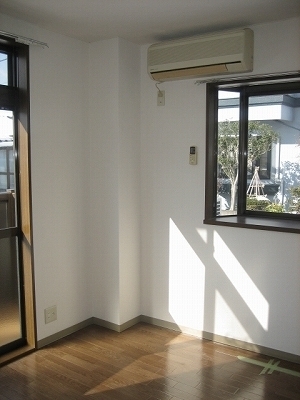 Living and room. Living: The corner room contains the bright sunlight