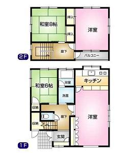 Floor plan. 13.5 million yen, 3LDK, Land area 115.73 sq m , Building area 104.34 sq m