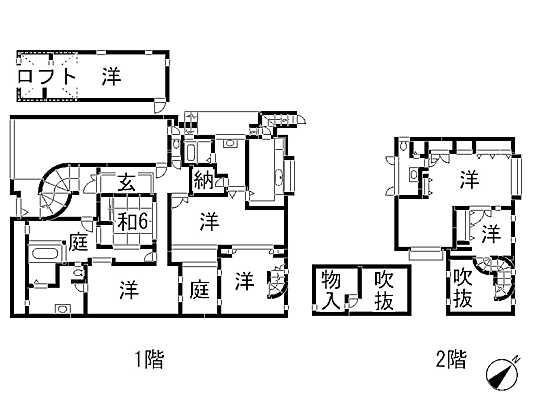 Floor plan. 38 million yen, 7DK+S, Land area 264 sq m , Building area 262.05 sq m