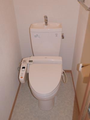 Toilet. It is a warm water washing toilet seat