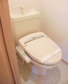 Toilet. Warm water washing toilet seat