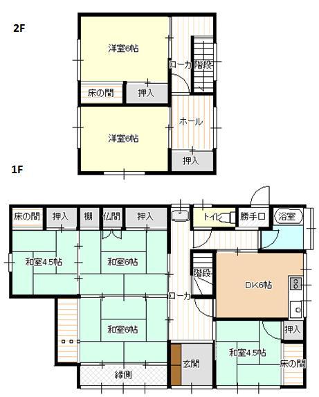 Floor plan. 8.9 million yen, 5K, Land area 183.46 sq m , Building area 106.92 sq m