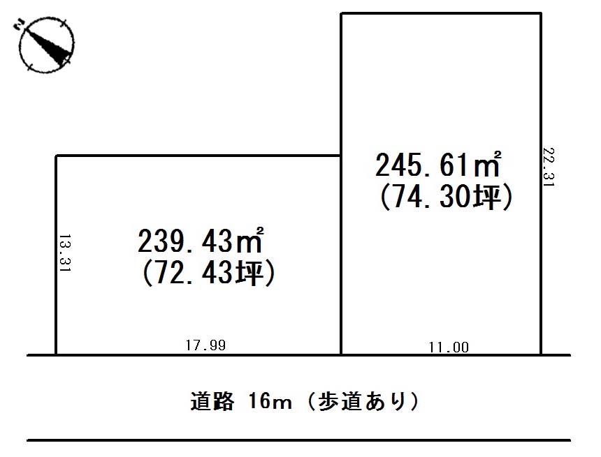 Compartment figure. 28 million yen, 8K, Land area 485.06 sq m , Building area 296.3 sq m right parking lot