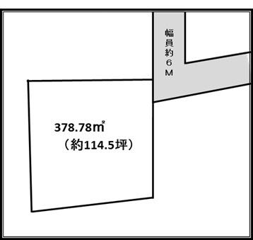 Compartment figure. Land price 8.8 million yen, Land area 378.78 sq m