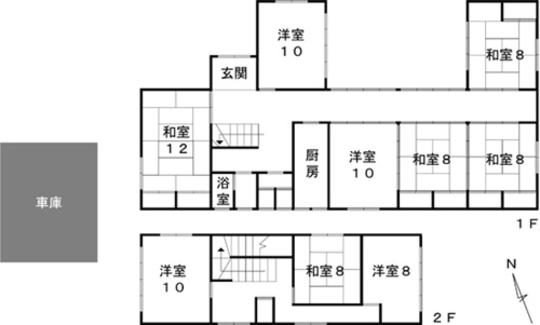 Floor plan. 35 million yen, 9K, Land area 813.87 sq m , Building area 227.07 sq m