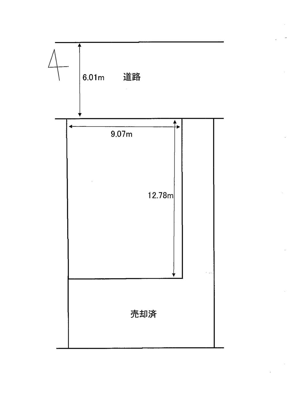 Compartment figure. Land price 6.5 million yen, Land area 115.73 sq m