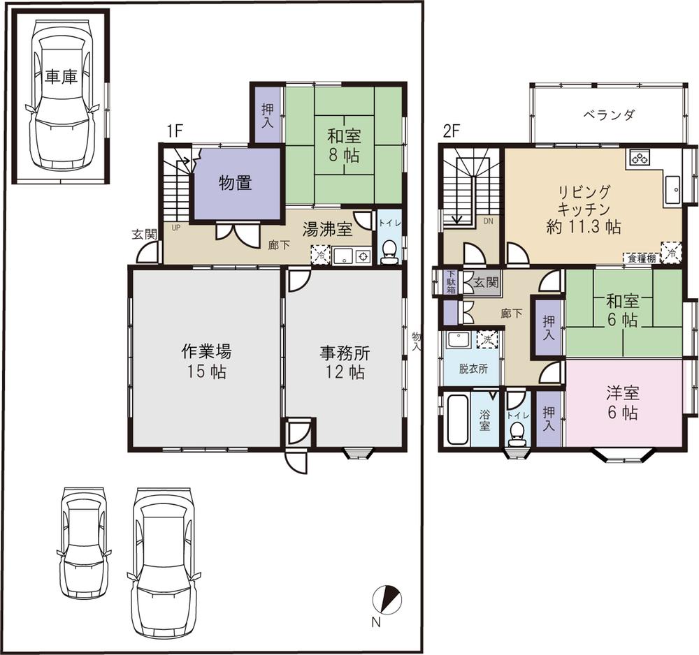 Floor plan. 22 million yen, 4LDK, Land area 247.91 sq m , Building area 146.97 sq m