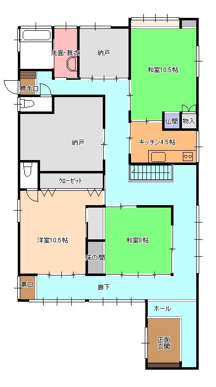 Floor plan. 17.8 million yen, 6K + 3S (storeroom), Land area 574.92 sq m , Building area 227.7 sq m 1 floor Floor