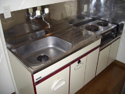 Kitchen. Wide sink. You can immediately cuisine moved in with a stove