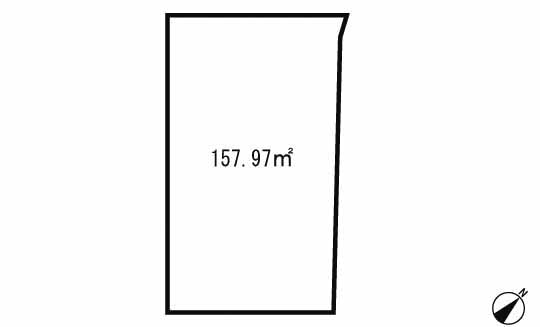 Compartment figure. Land price 9.55 million yen, Land area 157.97 sq m