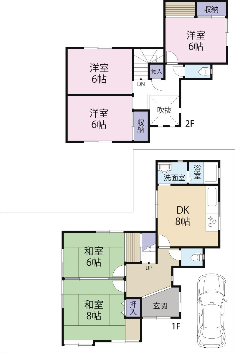 Floor plan. 16 million yen, 4LDK, Land area 341.72 sq m , Building area 128.9 sq m indoor (May 2013) Shooting