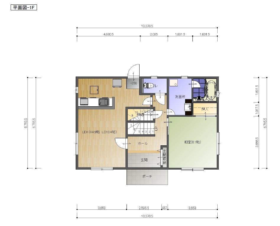 Floor plan. 17 million yen, 4LDK + S (storeroom), Land area 254 sq m , Building area 138.33 sq m 1 floor