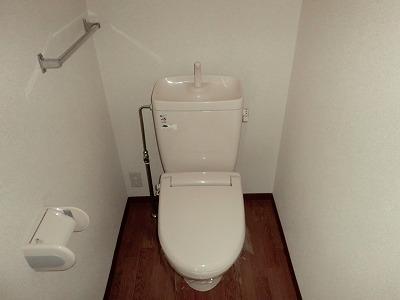 Toilet. Install Washlet before occupancy