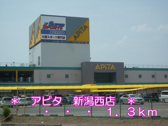 Shopping centre. Apita 1300m to Niigata Nishiten (shopping center)