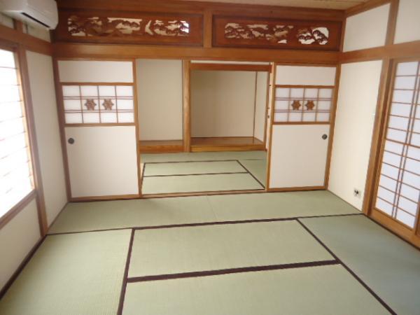 Non-living room. Japanese-style room of Tsuzukiai, It was air conditioning installation