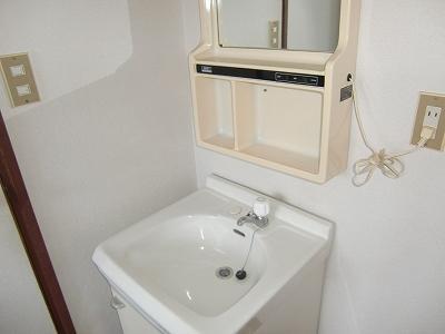 Washroom. Basin with stand happy in this rent. 