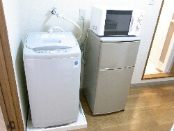 Other Equipment. Washing machine ・ refrigerator ・ You can also in a microwave