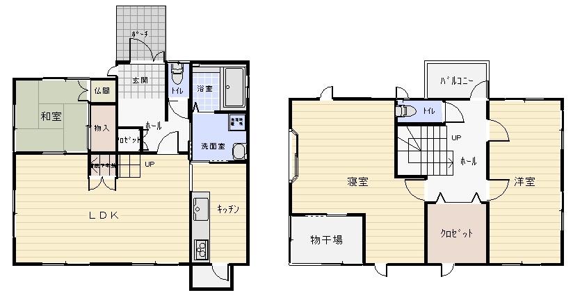 Floor plan. 21,800,000 yen, 3LDK, Land area 178 sq m , Building area 124 sq m