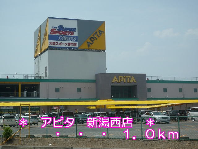 Shopping centre. Apita 1000m to Niigata Nishiten (shopping center)