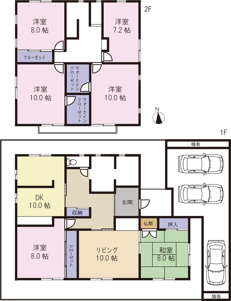 Floor plan. 27,380,000 yen, 7DK, Land area 200.54 sq m , Building area 182.18 sq m