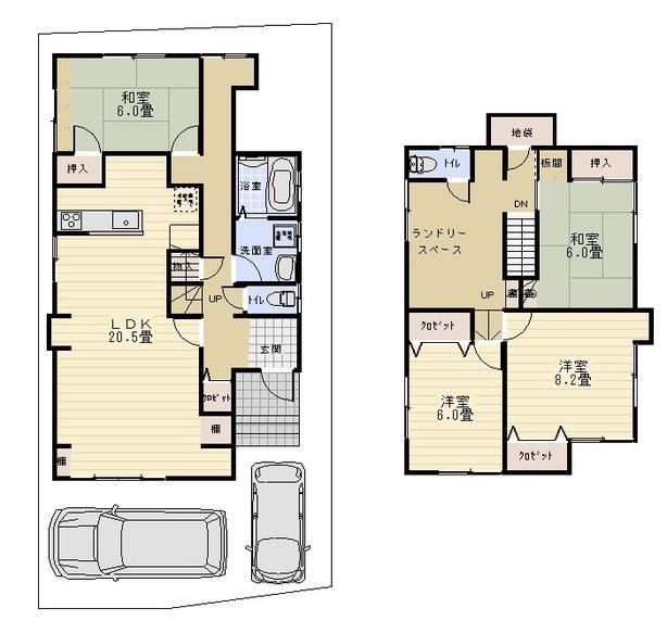 Floor plan. 16,980,000 yen, 4LDK + S (storeroom), Land area 116.22 sq m , Building area 127.64 sq m