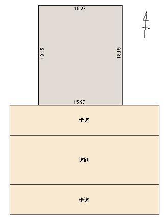 Compartment figure. Land price 9,226,000 yen, Land area 277.3 sq m