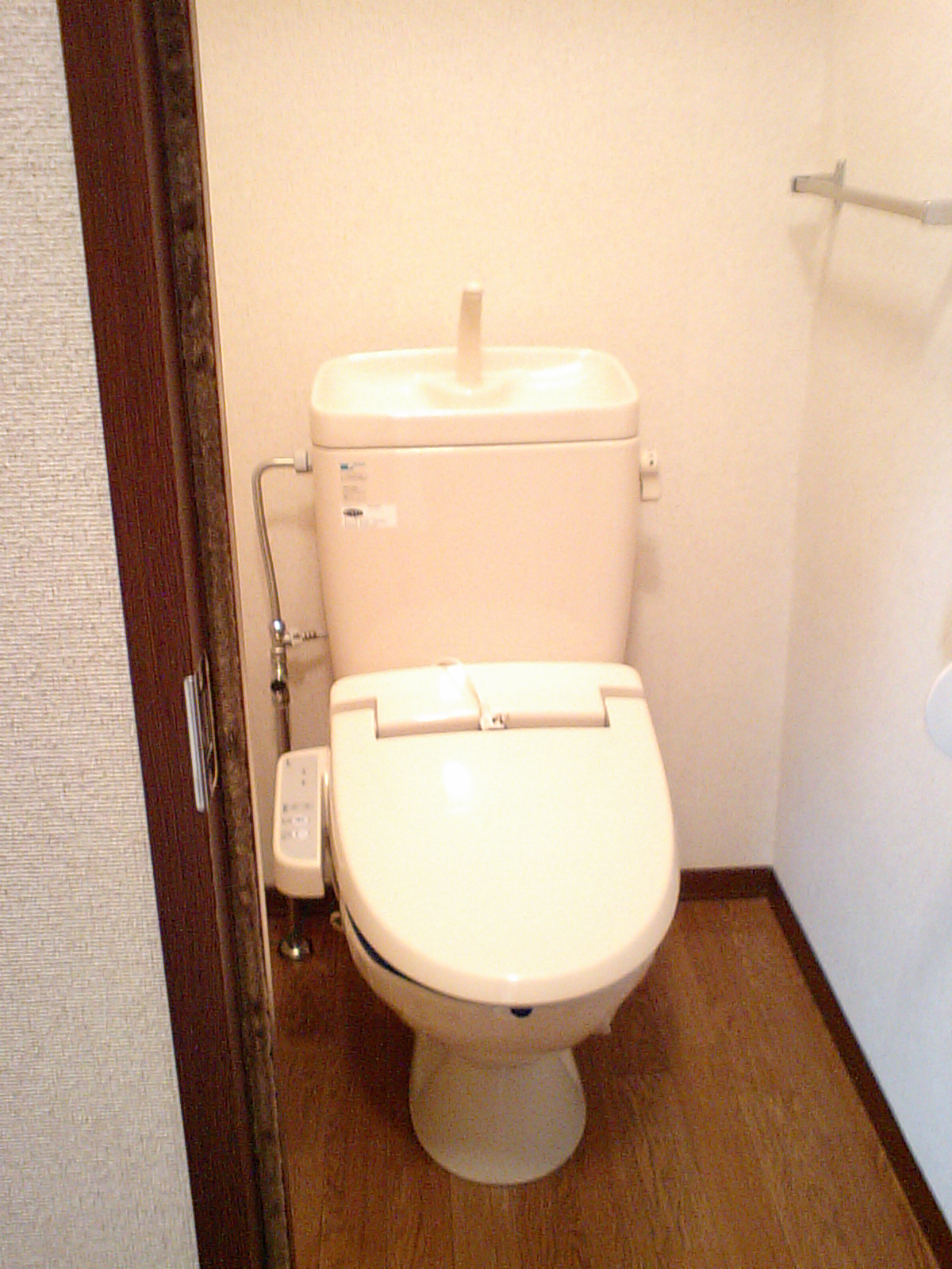 Toilet. It attaches Washlet