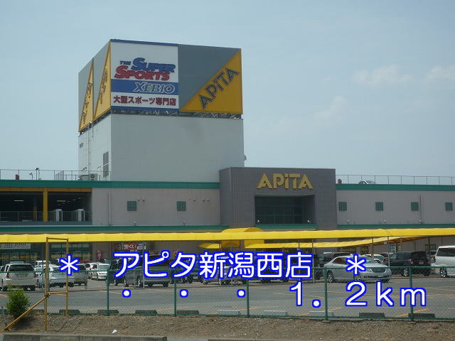 Shopping centre. Apita 1200m to Niigata Nishiten (shopping center)