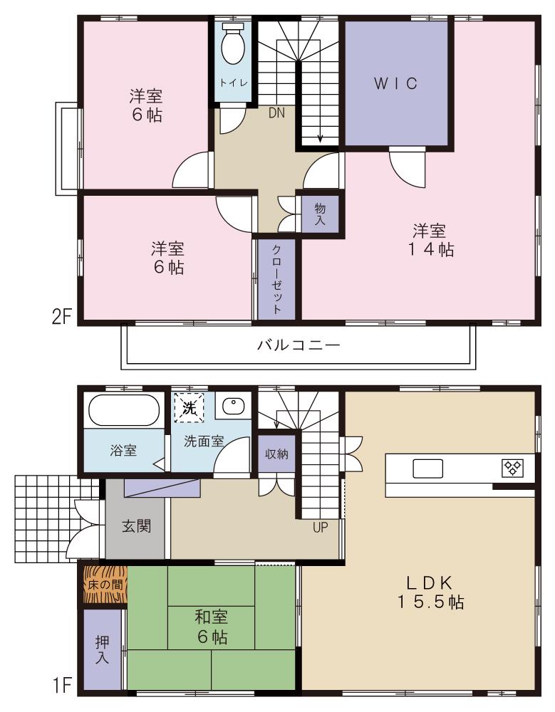 Floor plan. 25,980,000 yen, 4LDK, Land area 150 sq m , Building area 114.27 sq m